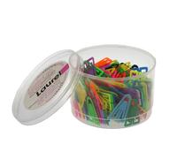 Laurel Büroklammern Plastiklips, 35 mm, farbig, 200er Pack