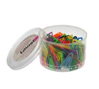 Laurel Büroklammern Plastiklips, 35 mm, farbig, 200er Pack Antimagnético