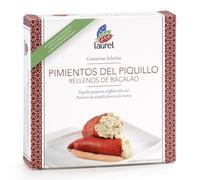 Laurel - Pimientos Piquillo Rellenos de Bacalao lata 280 g | Sabores de Asturias
