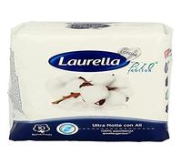 Laurella - Absorbentes Ultra Alas Noche Algodón, 10 unidades