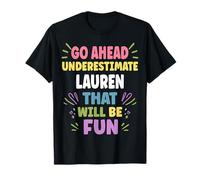 Lauren Personalized Women's Gift Custom Lauren Camiseta