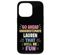 Lauren Personalized Women's Gift Custom Lauren Carcasa para iPhone 13 Pro