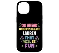 Lauren Personalized Women's Gift Custom Lauren Carcasa para iPhone 14
