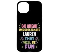 Lauren Personalized Women's Gift Custom Lauren Carcasa para iPhone 15 Plus