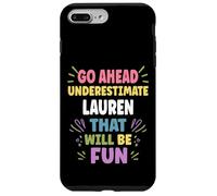 Lauren Personalized Women's Gift Custom Lauren Carcasa para iPhone 7 Plus/8 Plus