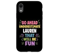 Lauren Personalized Women's Gift Custom Lauren Carcasa para iPhone XR