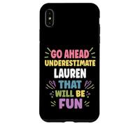 Lauren Personalized Women's Gift Custom Lauren Carcasa para iPhone XS MAX