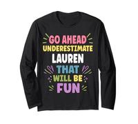Lauren Personalized Women's Gift Custom Lauren Manga Larga