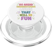 Lauren Personalized Women's Gift Custom Lauren PopSockets PopGrip para MagSafe