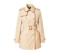 Tan Gabardina cruzada de mezcla de algodón XS