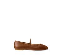 LAUREN RALPH LAUREN Bailarinas de piel Jayna. Color Tan