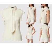 LAUREN RALPH LAUREN Blusa Con Volantes Camisa Top T-Shirt Tee L