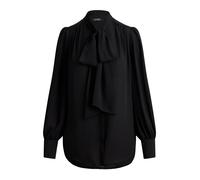 Black Blusa de georgette con lazo XL