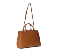 LAUREN RALPH LAUREN Bolso De Mano De Piel Con Textura HANNA. Talla talla única. Color camel