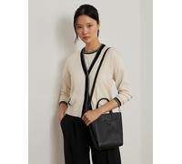 Lauren Ralph Lauren Bolso pequeño de piel, tipo bandolera, CAMERYN. Color Negro