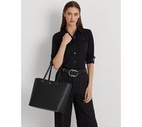 Lauren Ralph Lauren Karly Bolsa shopping negro, cuero, mujer
