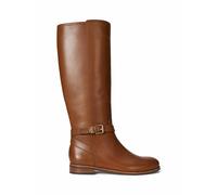 LAUREN RALPH LAUREN Botas planas de piel Brooke. Color Tan