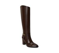 Brown Bota alta Raelynn de piel brillante EU 41