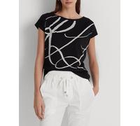 Lauren Ralph Lauren Camiseta 'Grieta' negro / blanco XS negro / blanco