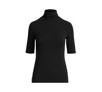 Black Jersey de punto elástico y cuello vuelto XL