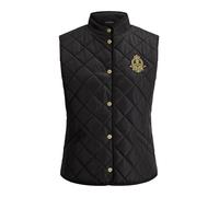 Black Chaleco acolchado con pana y escudo M