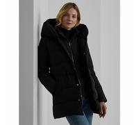 LAUREN RALPH LAUREN Chaqueta acolchada, largo 3/4, con capucha. Color Negro