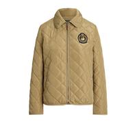 Tan Chaqueta acolchada con parche de escudo S