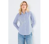 Lauren Ralph Lauren Jamelko-Long Sleeve-Button Front Shirt M Azul