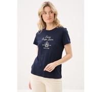 Lauren Ralph Lauren Katlin-Short Sleeve-T-Shirt L Azul
