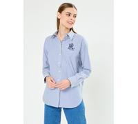 Lauren Ralph Lauren Kotta-Long Sleeve-Button Front Shirt XS Azul