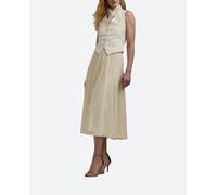 Lauren Ralph Lauren Lauren Ralph Lauren - Chaleco de vestir de mujer de algodón con botones perlados. Crema Talla 42