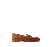 LAUREN RALPH LAUREN Mocasines de piel, WYNNIE. Color Tan