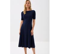 Lauren Ralph Lauren Munzie-Elbow Sleeve-Day Dress 200973599002 L Azul