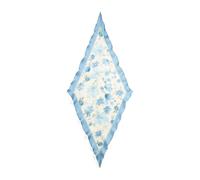 Blue Pañuelo de seda con flores TALLA ÚNICA