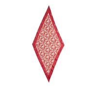 Red Pañuelo de seda con flores TALLA ÚNICA
