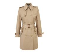 Tan Tallas Pequeña - Gabardina cruzada de mezcla de algodón L