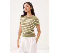 Lauren Ralph Lauren Pull manches courtes rayé 200P13973001 XS Caqui