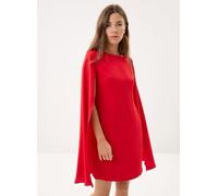 Red Vestido de cóctel de georgette con capa 42