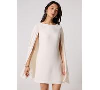 Lauren Ralph Lauren Robe de cocktail à cape en georgette 44 Blanco