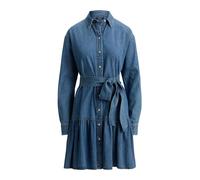 Lauren Ralph Lauren Vestido camisero azul denim 44 azul denim