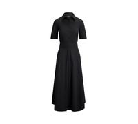 Black Vestido camisero de algodón y elástico 36