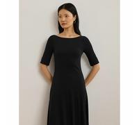 Lauren Ralph Lauren Munzie-Elbow Sleeve-Day Dress 2009735990 L Negro