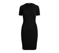 Black Vestido de manga corta en punto de ochos S