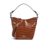 Lauren Ralph Lauren Witley Medium | Bucket bolso de mano | marrón | piel de vaca gofrada
