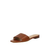 LAUREN RALPH LAUREN Mules planos de piel Everley. Color camel