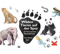 Laurence King Verlag GmbH Wilden Tieren auf Der Spur: 25 Tiere und ihre Pfotenabdrücke. Das Memo-Spiel