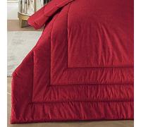 Laurence Llewelyn-Bowen - Chic - Colcha de Terciopelo - 150 cm x 220 cm en Color Burdeos