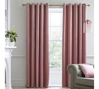 Laurence Llewelyn-Bowen Curtina - Montrose - Par de Cortinas con Ojales - 117 cm de Ancho x 137 cm de Largo, Rosa