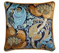 Laurence Llewelyn-Bowen - Down The Dilly - Cojín Relleno - 43 x 43 cm en Ocre/Azul