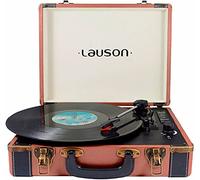 Lauson CL605 Tocadiscos Bluetooth de Vinilo con Altavoces | Tocadiscos Maleta Vintage 3 velocidades | USB | Grabación de Vinilo | Entrada AUX RCA | Entrada para Auriculares
